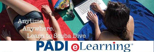 elearning PADI courses with legend diving lembongan