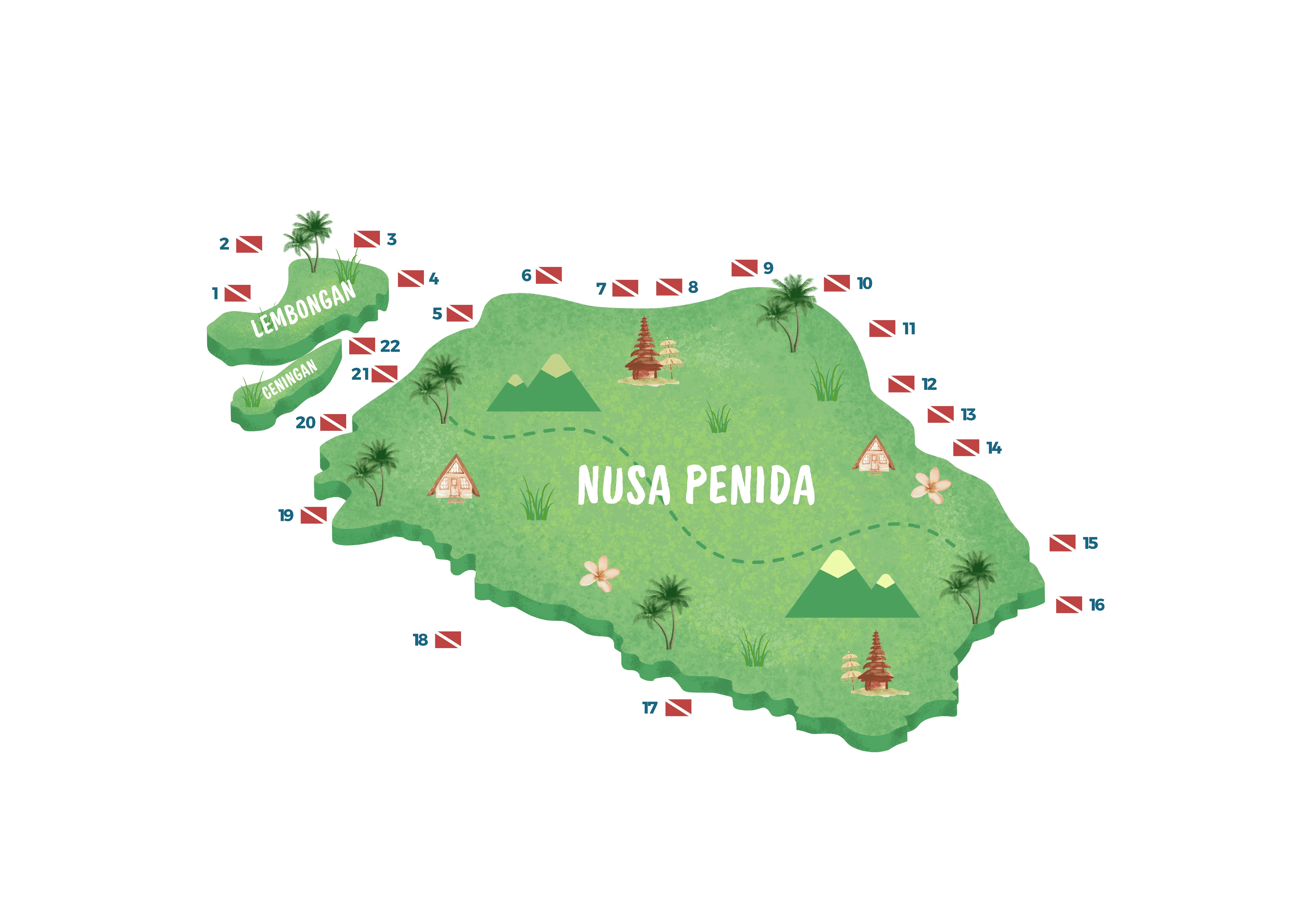DIVE SITE MAP no background